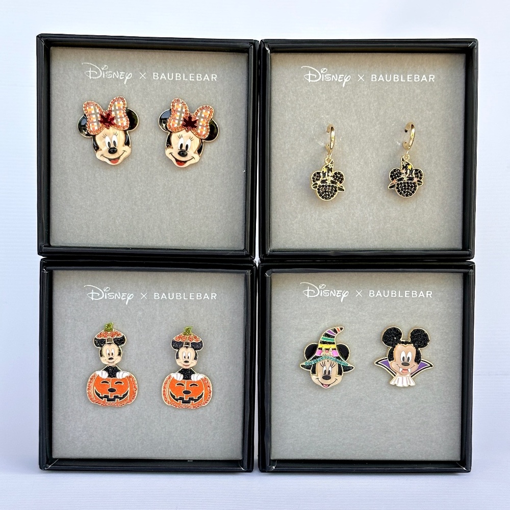 Ultimate Set of Disney x Baublebar Halloween Pumpkin / Fall / Witch Earrings!